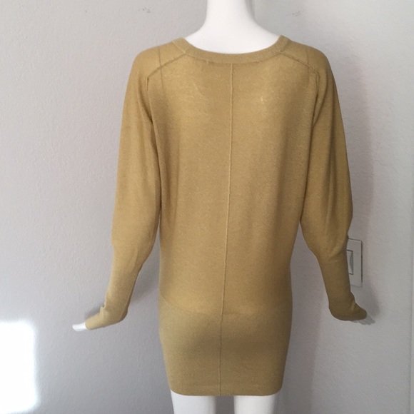 twelfth street by cynthia vincent metallic cashmere sweater - Picture 4 of 5